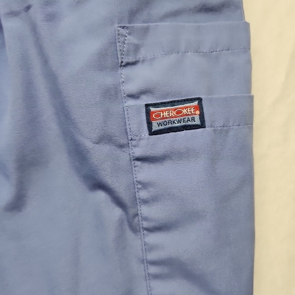 Cherokee Workwear Stretch Women's Mid Rise Pull-On Cargo Scrub Pants XL‎ - Picture 3 of 9
